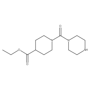 Ethyl 1-(piperazine-1-carbonyl)piperidine-4-carboxylate Structure