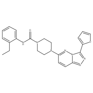 N-(2-ethylphenyl)-4-[3-(furan-2-yl)-[1,2,4]triazolo[4,3-b]pyridazin-6-yl]piperazine-1-carboxamide结构式