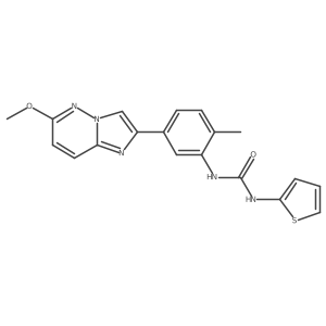 1-(5-(6-Methoxyimidazo[1,2-b]pyridazin-2-yl)-2-methylphenyl)-3-(thiophen-2-yl)urea Structure
