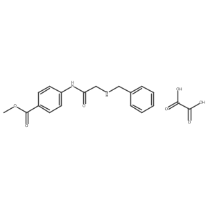 Methyl 4-(2-(benzylamino)acetamido)benzoate oxalate结构式