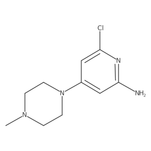 6-Chloro-4-(4-methyl-1-piperazinyl)-2-pyridinamine Structure