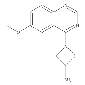 1-(6-Methoxy-quinazolin-4-yl)-azetidin-3-ylamine结构式