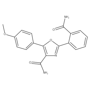 2-(2-Carbamoylphenyl)-5-(4-methoxyphenyl)oxazole-4-carboxamide Structure