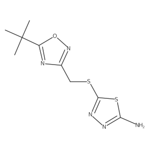 CC(C)(C)c1nc(CSc2nnc(N)s2)no1结构式