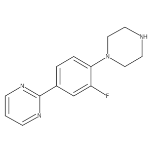 2-(3-Fluoro-4-piperazin-1-yl-phenyl)-pyrimidine Structure