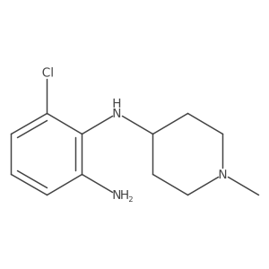 3-Chloro-N2-(1-methyl-4-piperidinyl)-1,2-benzenediamine结构式