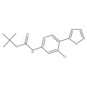 (3-Chloro-4-isoxazol-5-yl-phenyl)-carbamic Acid Tert-butyl Ester结构式