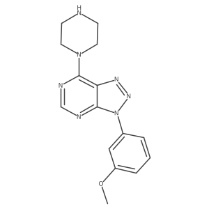3-(3-Methoxyphenyl)-7-piperazin-1-yltriazolo[4,5-d]pyrimidine Structure