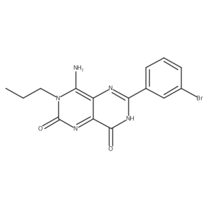 6-(3-Bromophenyl)-4-imino-3-propyl-1,3,7-trihydro-5,7-diazaquinazoline-2,8-dione结构式