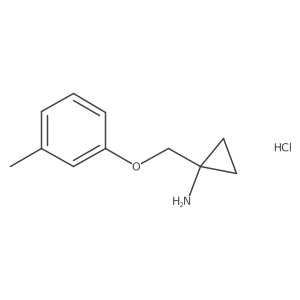 1-((m-Tolyloxy)methyl)cyclopropanamine hydrochloride结构式