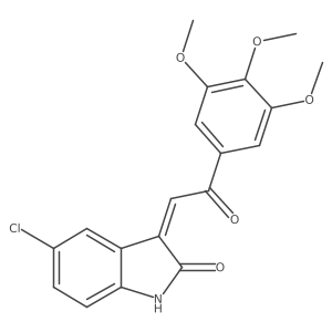 COc1cc(C(=O)C=C2C(=O)Nc3ccc(Cl)cc32)cc(OC)c1OC结构式