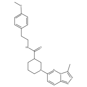 N-[2-(4-methoxyphenyl)ethyl]-1-(3-methyl[1,2,4]triazolo[4,3-b]pyridazin-6-yl)piperidine-3-carboxamide结构式