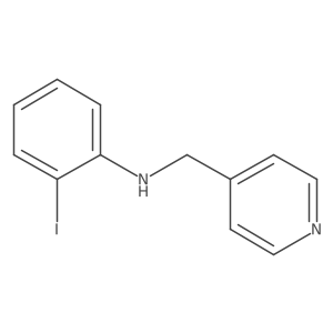2-iodo-N-(pyridin-4-ylmethyl)aniline结构式