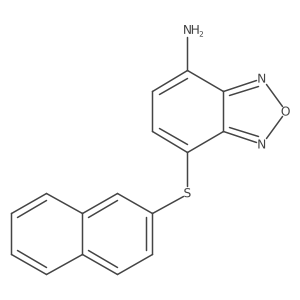 2,1,3-Benzoxadiazol-4-amine, 7-(2-naphthalenylthio)- Structure