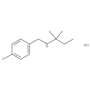 N-(4-Fluorobenzyl)-2-methylbutan-2-amine hydrochloride Structure