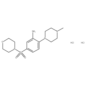 2-(4-Methylpiperazin-1-yl)-5-(morpholine-4-sulfonyl)aniline dihydrochloride Structure