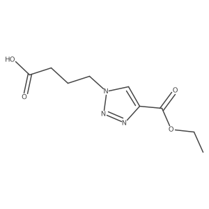 4-(Ethoxycarbonyl)-1H-1,2,3-triazole-1-butanoic acid Structure