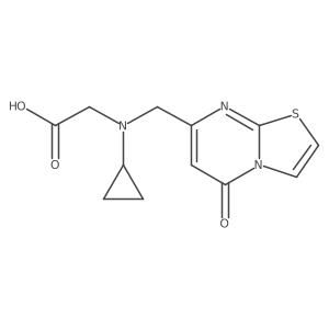 N-Cyclopropyl-N-[(5-oxo-5H-thiazolo[3,2-a]pyrimidin-7-yl)methyl]glycine Structure
