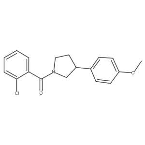 (2-Chlorophenyl)(3-(4-methoxyphenyl)pyrrolidin-1-yl)methanone Structure