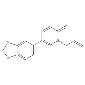 2-allyl-6-(benzo[d][1,3]dioxol-5-yl)pyridazin-3(2H)-one结构式