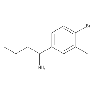 (R)-1-(4-Bromo-3-methylphenyl)butan-1-amine结构式
