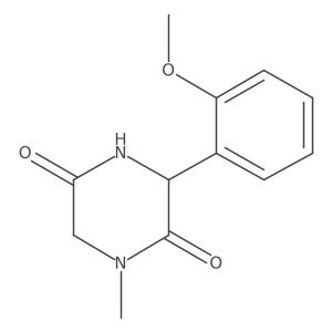 3-(2-Methoxyphenyl)-1-methylpiperazine-2,5-dione Structure