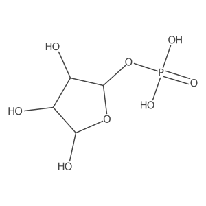 (2S,3R,4S,5S)-3,4,5-Trihydroxytetrahydrofuran-2-yl dihydrogen phosphate Structure