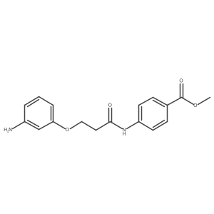 Methyl 4-[[3-(3-aminophenoxy)-1-oxopropyl]amino]benzoate Structure