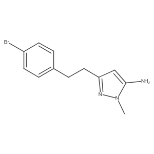 3-[2-(4-bromophenyl)ethyl]-1-methyl-1H-pyrazol-5-amine结构式