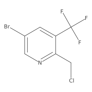 5-Bromo-2-(chloromethyl)-3-(trifluoromethyl)pyridine结构式