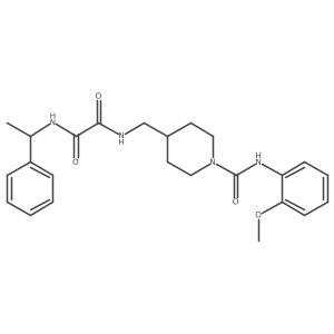 N1-((1-((2-methoxyphenyl)carbamoyl)piperidin-4-yl)methyl)-N2-(1-phenylethyl)oxalamide Structure