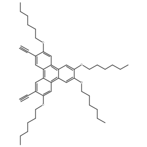 2,11-Diethynyl-3,6,7,10-tetrakis(hexyloxy)triphenylene结构式
