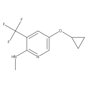 5-Cyclopropoxy-N-methyl-3-(trifluoromethyl)pyridin-2-amine Structure