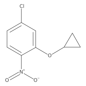 4-Chloro-2-cyclopropoxy-1-nitrobenzene结构式