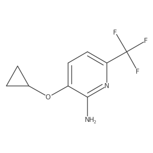 3-Cyclopropoxy-6-(trifluoromethyl)pyridin-2-amine Structure