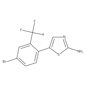 5-(4-Bromo-2-(trifluoromethyl)phenyl)thiazol-2-amine Structure