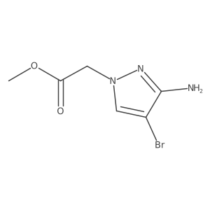 methyl 2-(3-amino-4-bromo-1H-pyrazol-1-yl)acetate Structure