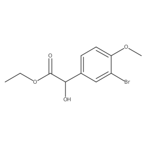 Ethyl 2-(3-bromo-4-methoxyphenyl)-2-hydroxyacetate Structure