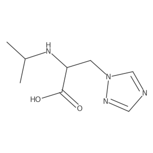2-[(propan-2-yl)amino]-3-(1H-1,2,4-triazol-1-yl)propanoic acid Structure