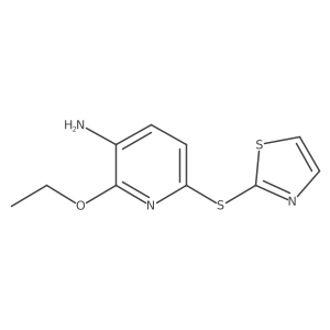 2-Ethoxy-6-(2-thiazolylthio)-3-pyridinamine Structure