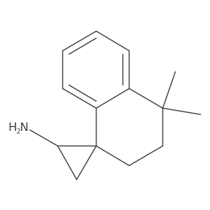 4',4'-Dimethyl-3',4'-dihydro-2'H-spiro[cyclopropane-1,1'-naphthalene]-2-amine结构式