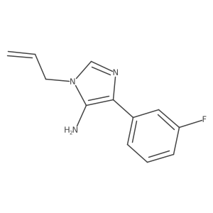 1-Allyl-4-(3-fluorophenyl)-1H-imidazol-5-amine结构式
