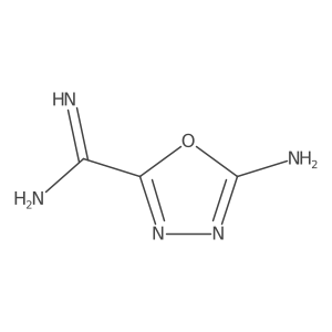 5-Amino-1,3,4-oxadiazole-2-carboximidamide Structure