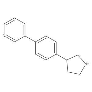 3-[4-(Pyrrolidin-3-yl)phenyl]pyridine结构式