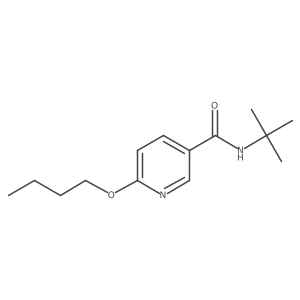 6-butoxy-N-tert-butylpyridine-3-carboxamide Structure