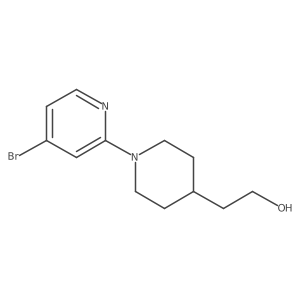 1-(4-Bromo-2-pyridinyl)-4-piperidineethanol Structure