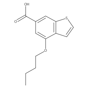 4-Butoxybenzo[b]thiophene-6-carboxylic acid结构式