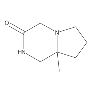 8a-methylhexahydropyrrolo[1,2-a]pyrazin-3(4H)-one结构式