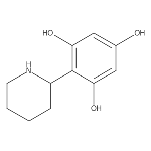 2-(Piperidin-2-yl)benzene-1,3,5-triol Structure
