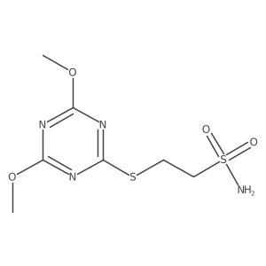 Ethanesulfonamide, 2-[(4,6-dimethoxy-1,3,5-triazin-2-yl)thio]- Structure